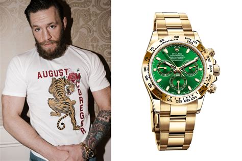 conor mcgregor rolex green|conor mcgregor roulette watch.